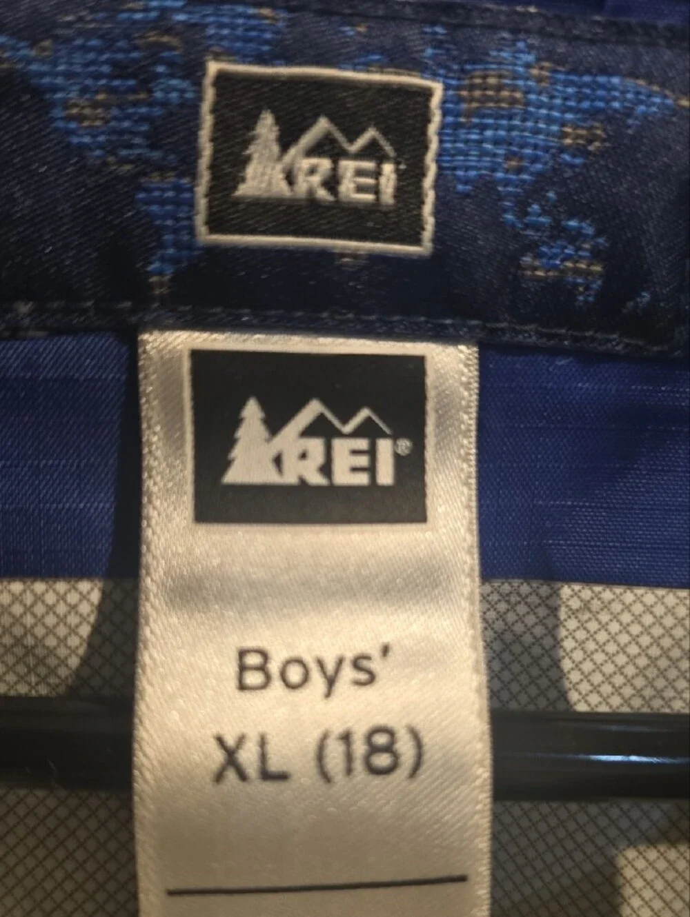 REI Blue Boys' Hooded Jacket Bpys XL